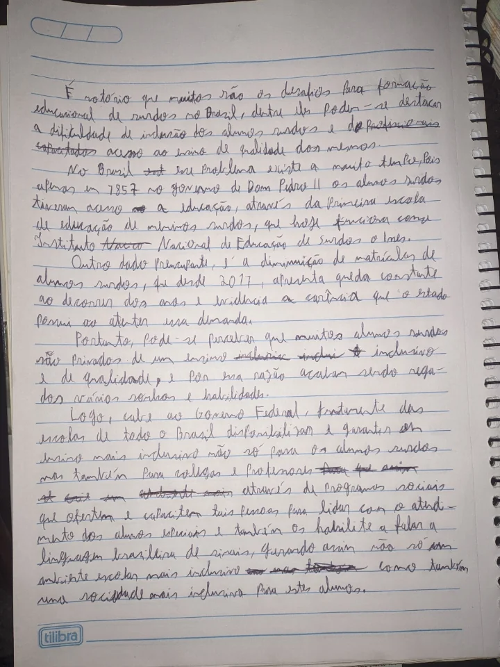 Letra antes do método — escrita difícil de ler