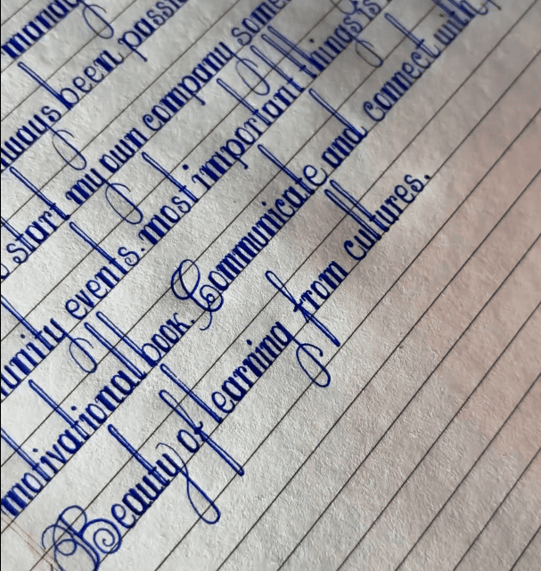 Letra depois do método — caligrafia impecável